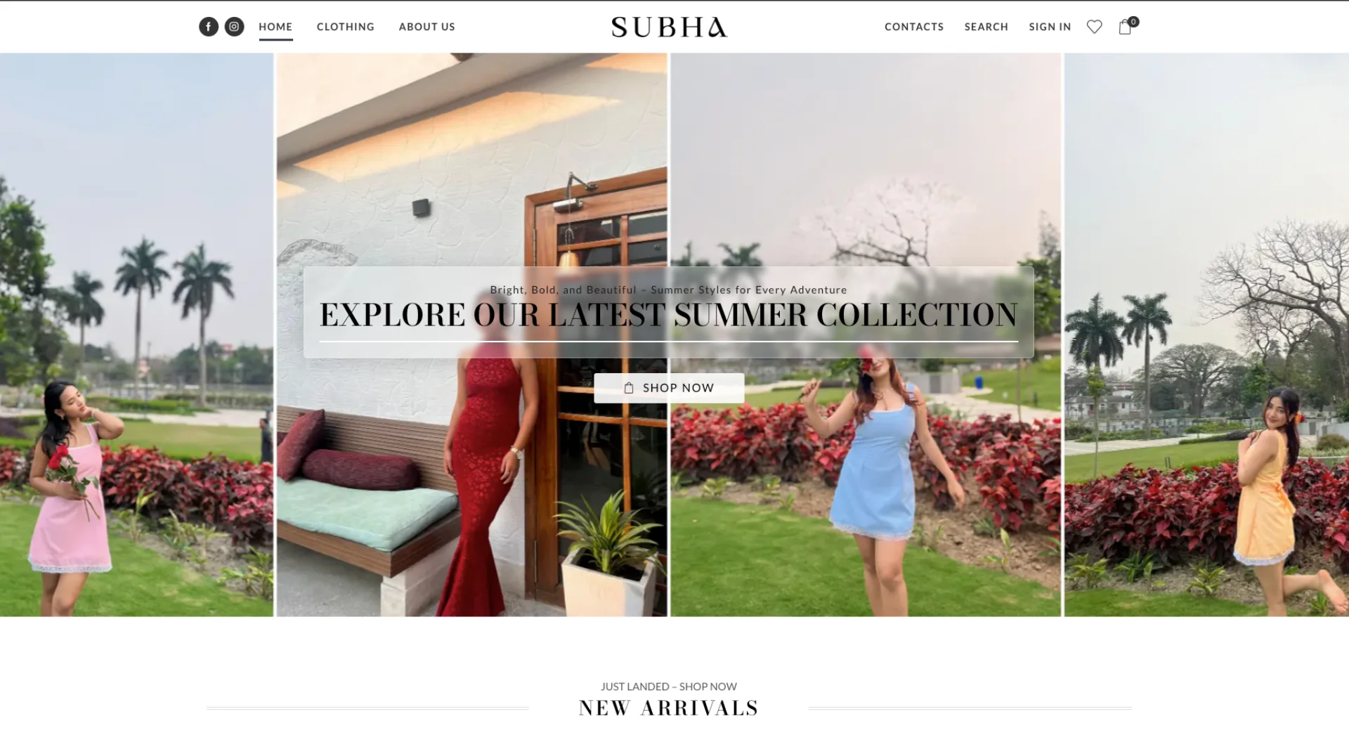 Subhas Closet — Performance-Driven Fashion E-Commerce Platform - E-Commerce project by Sitemaker Lab