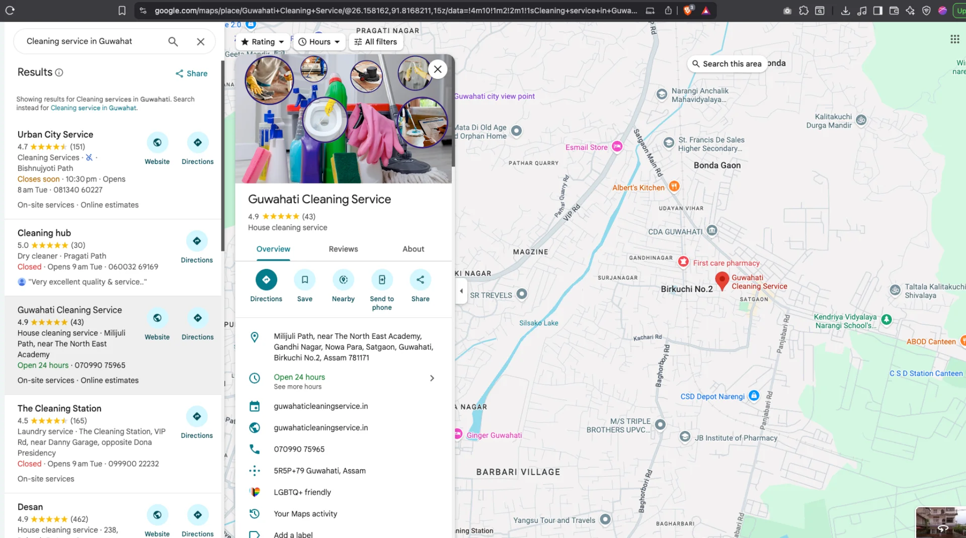 Guwahati Cleaning Service — Local SEO Growth & Lead Generation - Next case study by Sitemaker Lab