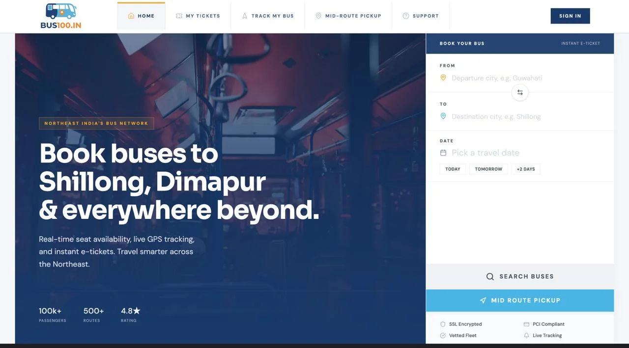 Scaling Public Transit: High-Concurrency Real-Time Bus Booking Ecosystem - Enterprise Solutions case study by Sitemaker Lab