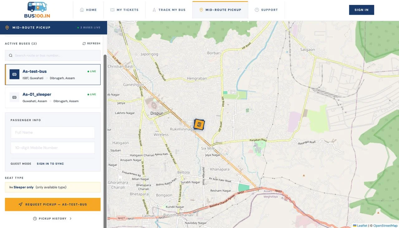 Scaling Public Transit: High-Concurrency Real-Time Bus Booking Ecosystem - Enterprise Solutions project implementation screenshot 1 by Sitemaker Lab